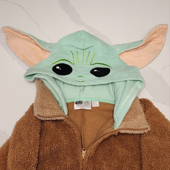 STAR WARS Adult Onsie Hoodie - Mandalorian Grogu Baby - One Size Hot Topic - Picture 2 of 8